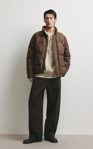 【BSQ联名羽绒服】杰克琼斯秋冬男装新款廓形夹克立领美式休闲外套 商品图2
