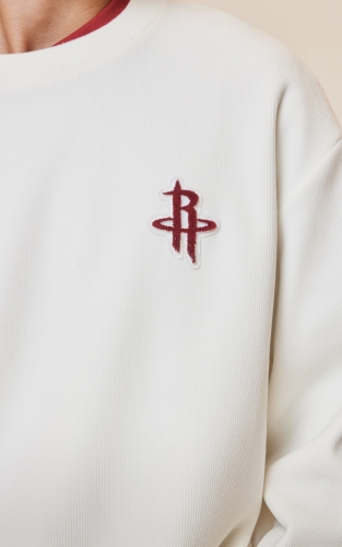 【NBA联名火箭队】杰克琼斯秋冬男装毛衣新款雪尼尔纱线刺绣休闲通勤 商品图4