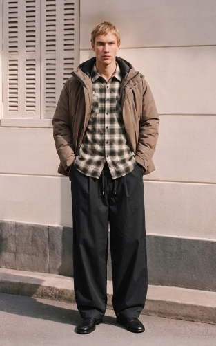 杰克琼斯休闲裤秋冬男装新款纯棉弯刀贴布松紧弹力抽绳腰长裤子通勤 商品图2