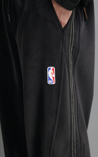 【NBA联名】杰克琼斯卫裤冬季男装新款针织弯刀刺绣加绒长裤子潮 商品图4
