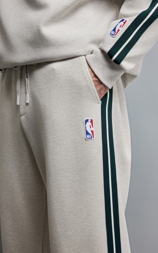 【NBA凯尔特人队】杰克琼斯卫裤冬季男装针织弯刀裤美式复古长裤子 商品图4