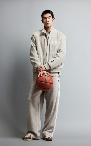 【NBA篮网队联名】杰克琼斯秋冬男装夹克棒球服美式街潮休闲 商品图2