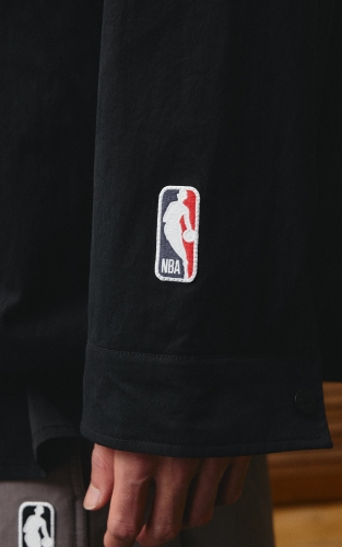 【NBA联名勇士队】杰克琼斯男装夹克宽松翻领长袖上衣时尚潮外套 商品图4
