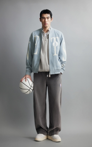 【NBA联名篮网队】杰克琼斯冬季男装新款夹克廓形外套保暖休闲风 商品图2
