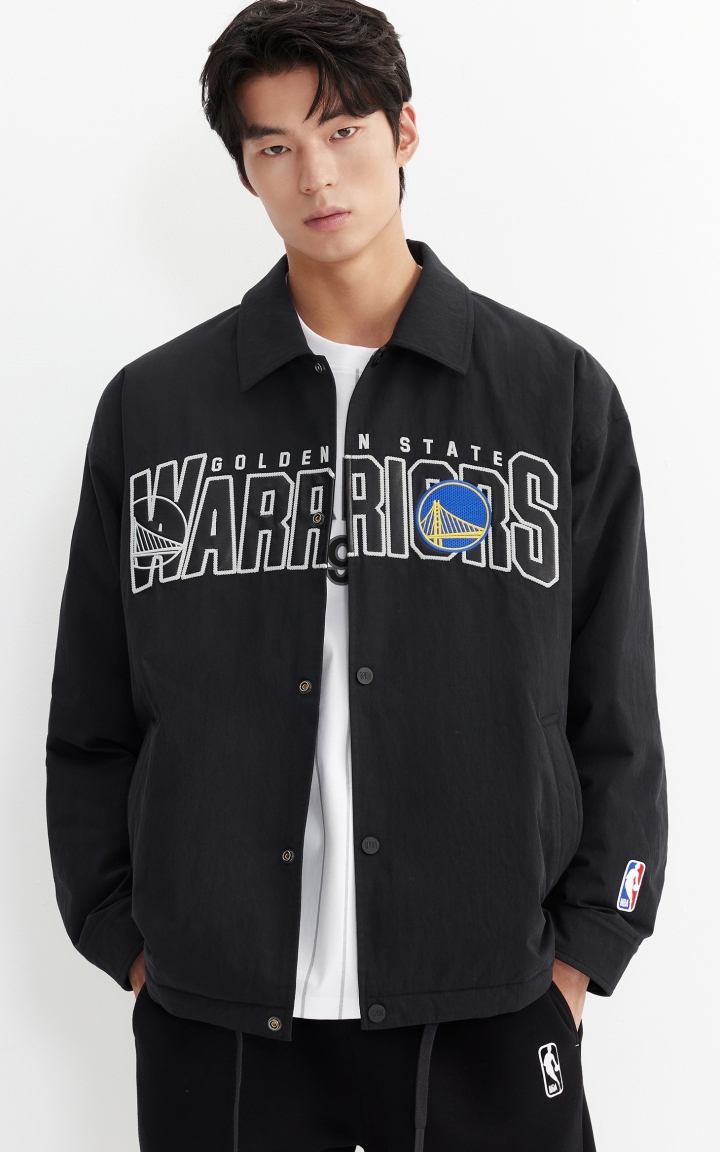 【NBA联名勇士队】杰克琼斯冬季男装新款羽绒服休闲通勤美式外套 商品大图