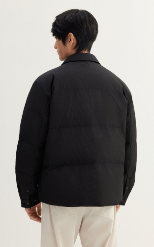 【工装薄羽绒服】杰克琼斯冬季男装新款保暖长袖翻领美式休闲复古 商品图3