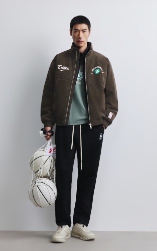 【NBA联名凯尔特人队羽绒服】杰克琼斯秋冬男装新款廓形外套休闲 商品图2