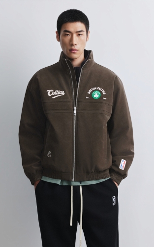 【NBA联名凯尔特人队羽绒服】杰克琼斯秋冬男装新款廓形外套休闲 商品图3