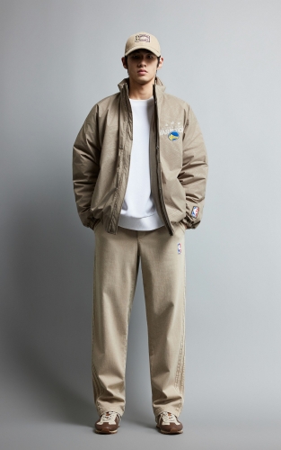 【 NBA勇士队】杰克琼斯冬季男装新款羽绒服肌理感半高领外套 商品图2