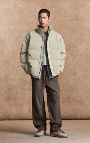 【立领薄款羽绒服】杰克琼斯秋冬男装新款廓形外套刺绣复古休闲通勤 商品图2