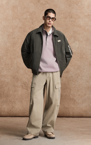 【工装羽绒服】杰克琼斯秋冬男装新款廓形外套刺绣翻领休闲通勤复古 商品图2