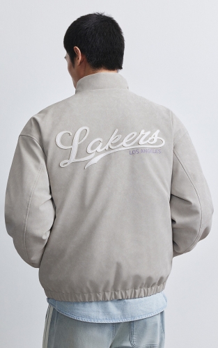 【NBA联名湖人队薄款羽绒服】杰克琼斯秋冬男装新款廓形外套休闲 商品图3