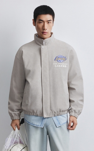 【NBA联名湖人队薄款羽绒服】杰克琼斯秋冬男装新款廓形外套休闲 商品图1