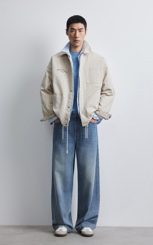 【工装薄款羽绒服】杰克琼斯秋冬男装新款外套刺绣胶印翻领休闲通勤 商品图2