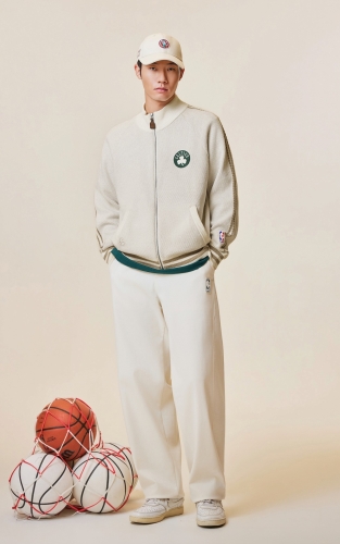 【NBA联名凯尔特人队】杰克琼斯秋冬男装针织衫开衫新款雪尼尔纱线 商品图2