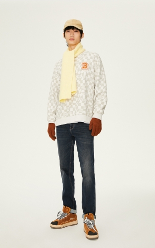 【冬日保暖】杰克琼斯901修身小脚牛仔裤男装冬季新款长裤子街潮 商品图2