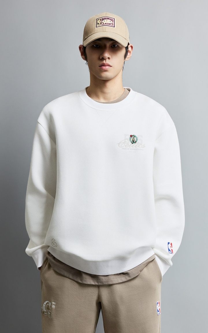 【NBA凯尔特人队】杰克琼斯冬季男装卫衣新款刺绣印花美式休闲 商品大图