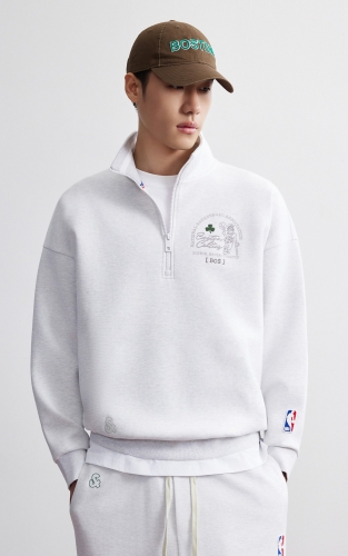 【NBA联名凯尔特人队】杰克琼斯冬季男装卫衣新款印花保暖休闲风 商品图3