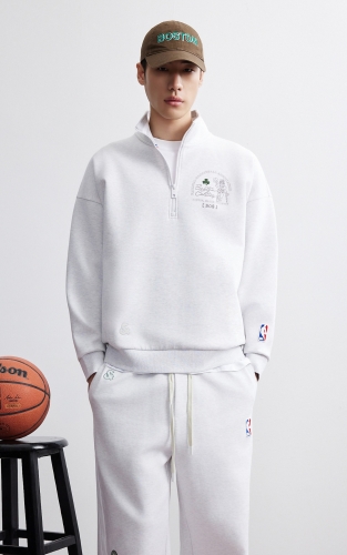 【NBA联名凯尔特人队】杰克琼斯冬季男装卫衣新款印花保暖休闲风 商品图1